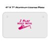 4 X 7 Aluminum License Plate  Thumbnail