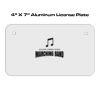4 X 7 Aluminum License Plate  Thumbnail