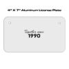 4 X 7 Aluminum License Plate  Thumbnail
