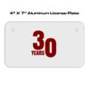 4 X 7 Aluminum License Plate  Thumbnail