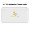4 X 7 Aluminum License Plate  Thumbnail