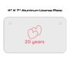 4 X 7 Aluminum License Plate  Thumbnail