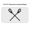 4 X 7 Aluminum License Plate  Thumbnail