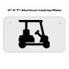 4 X 7 Aluminum License Plate  Thumbnail