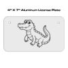 4 X 7 Aluminum License Plate  Thumbnail