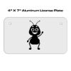 4 X 7 Aluminum License Plate  Thumbnail