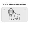 4 X 7 Aluminum License Plate  Thumbnail