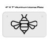 4 X 7 Aluminum License Plate  Thumbnail