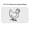 4 X 7 Aluminum License Plate  Thumbnail
