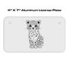 4 X 7 Aluminum License Plate  Thumbnail