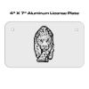 4 X 7 Aluminum License Plate  Thumbnail