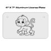 4 X 7 Aluminum License Plate  Thumbnail