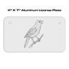 4 X 7 Aluminum License Plate  Thumbnail