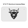 4 X 7 Aluminum License Plate  Thumbnail