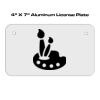 4 X 7 Aluminum License Plate  Thumbnail