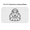 4 X 7 Aluminum License Plate  Thumbnail