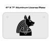 4 X 7 Aluminum License Plate  Thumbnail