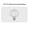 4 X 7 Aluminum License Plate  Thumbnail