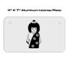 4 X 7 Aluminum License Plate  Thumbnail