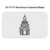 4 X 7 Aluminum License Plate  Thumbnail