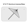 4 X 7 Aluminum License Plate  Thumbnail