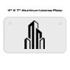 4 X 7 Aluminum License Plate  Thumbnail