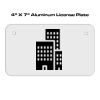 4 X 7 Aluminum License Plate  Thumbnail
