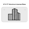 4 X 7 Aluminum License Plate  Thumbnail