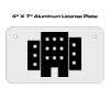 4 X 7 Aluminum License Plate  Thumbnail