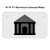 4 X 7 Aluminum License Plate  Thumbnail