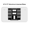 4 X 7 Aluminum License Plate  Thumbnail