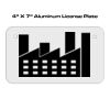 4 X 7 Aluminum License Plate  Thumbnail