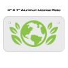 4 X 7 Aluminum License Plate  Thumbnail