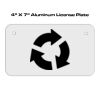 4 X 7 Aluminum License Plate  Thumbnail
