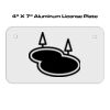 4 X 7 Aluminum License Plate  Thumbnail