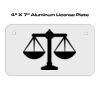 4 X 7 Aluminum License Plate  Thumbnail