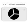 4 X 7 Aluminum License Plate  Thumbnail