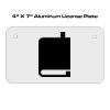 4 X 7 Aluminum License Plate  Thumbnail