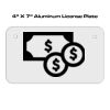 4 X 7 Aluminum License Plate  Thumbnail