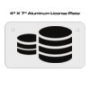 4 X 7 Aluminum License Plate  Thumbnail
