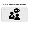 4 X 7 Aluminum License Plate  Thumbnail