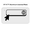 4 X 7 Aluminum License Plate  Thumbnail