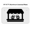 4 X 7 Aluminum License Plate  Thumbnail