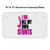 4 X 7 Aluminum License Plate  Thumbnail