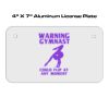 4 X 7 Aluminum License Plate  Thumbnail