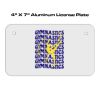 4 X 7 Aluminum License Plate  Thumbnail