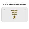 4 X 7 Aluminum License Plate  Thumbnail