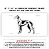 6 X 12 Full Size Aluminum License Plate for Cars and Trucks  Thumbnail