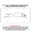 6 X 12 Full Size Aluminum License Plate for Cars and Trucks  Thumbnail