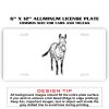 6 X 12 Full Size Aluminum License Plate for Cars and Trucks  Thumbnail